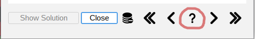 Control buttons of the Flashcards