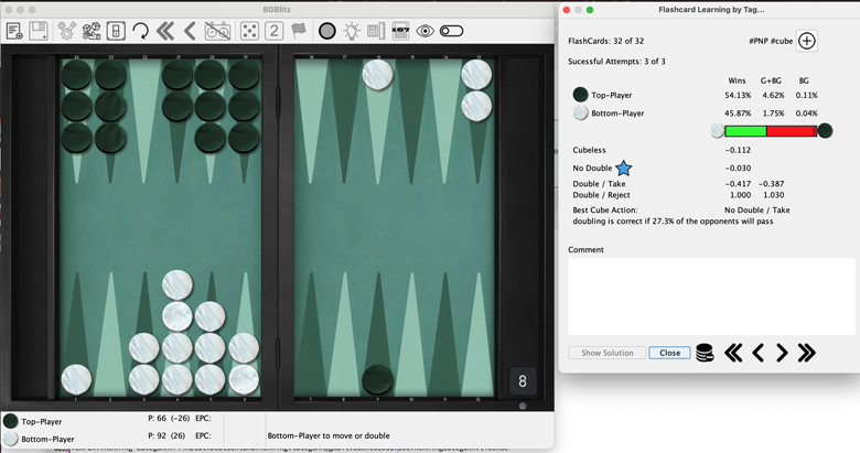 a cube decision flash card, the question